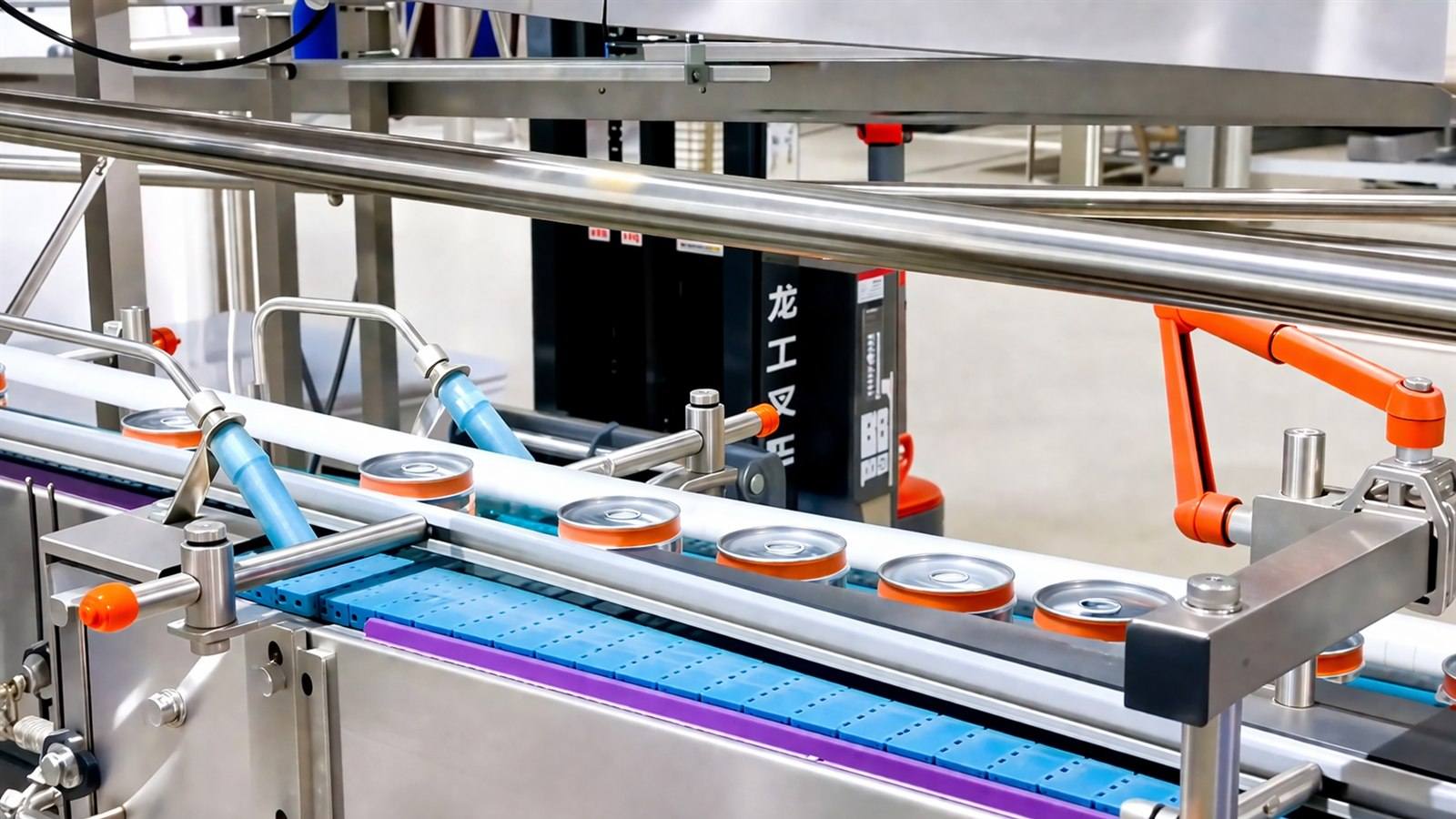 BUBR wet food can filling and conveyor equipment