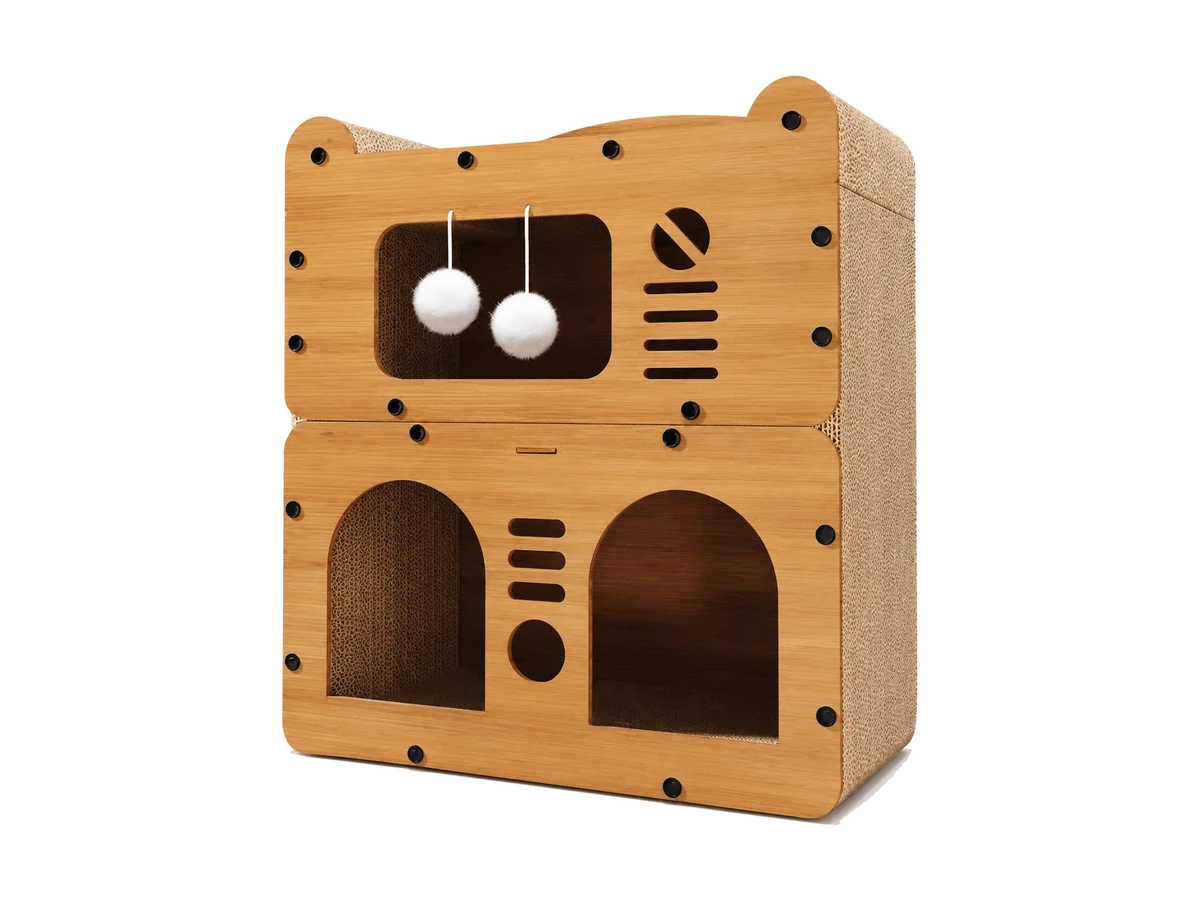 Deluxe Two-Level Cat Villa